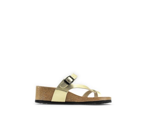 Sandalia Cuña De Dedos Hebilla